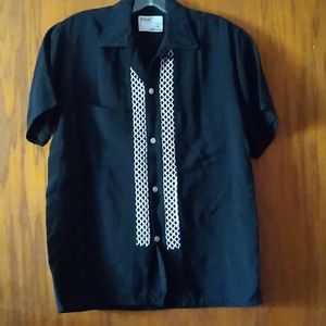 Vintage Truval Guayabera Embroidered Shirt
